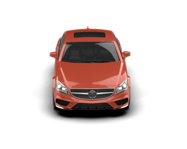 beyaz arkaplanda modern araba