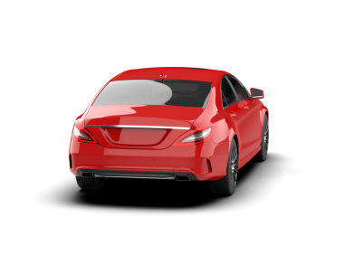 modern kırmızı araba - 3D render