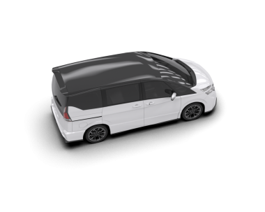 gerçekçi modern araba beyaz arka planda izole.