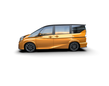 Siyah arka planda modern kompakt araba