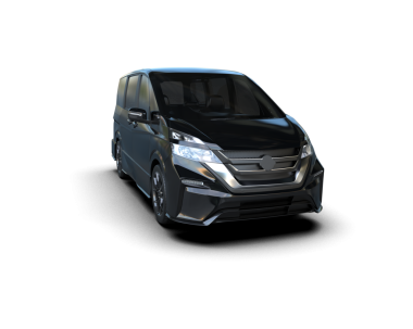 Siyah arka planda modern araba