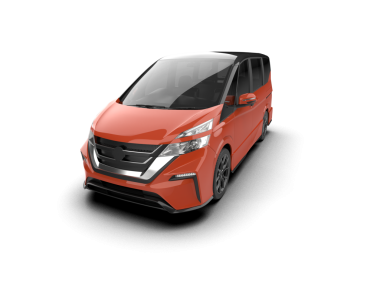 Arka planda izole edilmiş gerçekçi bir SUV aracı. 3D görüntüleme - illüstrasyon