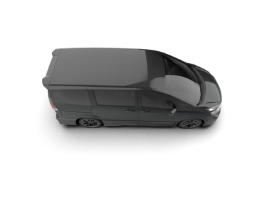 Modern araba beyazda izole edilmiş. 3d oluşturma