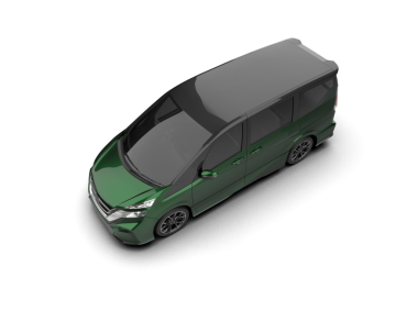 beyaz arkaplanda modern araba