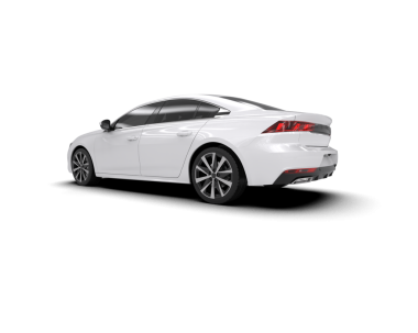 Siyah arka planda beyaz lüks araba.