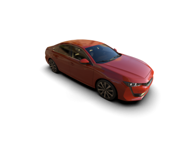 modern kırmızı araba siyah arkaplanda izole edildi