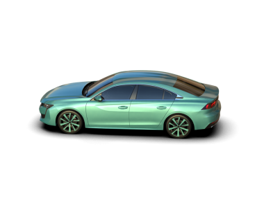 Beyaz arkaplanda izole edilmiş 3 boyutlu elektrikli araba görüntüsü