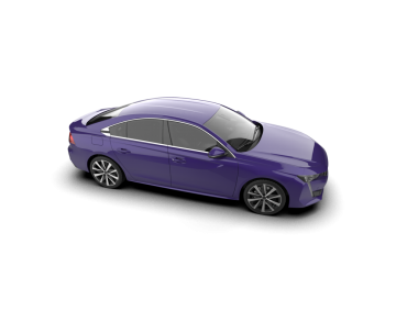 Mor modern araba beyaz arka planda izole edilmiş. 3d oluşturma