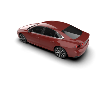 Araba beyaz arka planda izole edilmiş. 3d illüstrasyon.