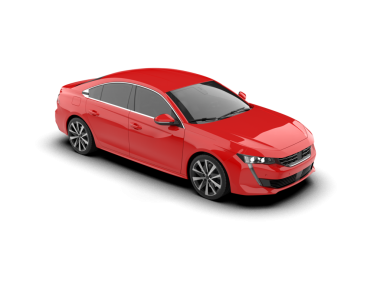 Beyaz arkaplandaki araba.