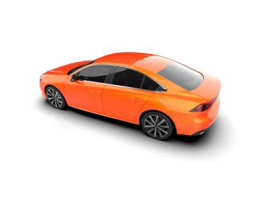 turuncu modern araba beyaz üzerine izole