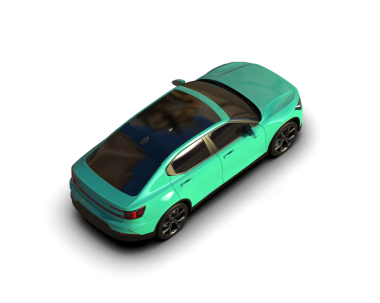 Siyah arkaplandaki araba 3 boyutlu görüntüleme.