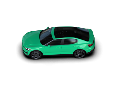 Siyah arka planda yeşil araba