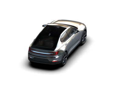 modern araba siyah arka planda izole edilmiş.