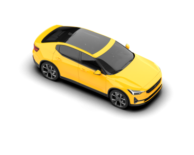 Gerçekçi bir SUV arabası. Ön manzara. 3D görüntüleme - illüstrasyon