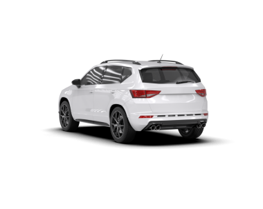 modern araba beyaz arkaplanda izole edildi