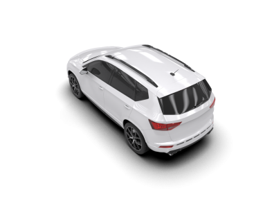 modern araba beyaz arka planda kırpma ile izole -