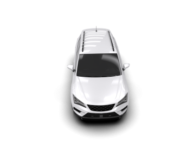 Gerçekçi bir araba. 3d illüstrasyon