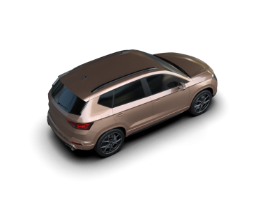 3 boyutlu yansıtıcı SUV çizilmiş bir araba.