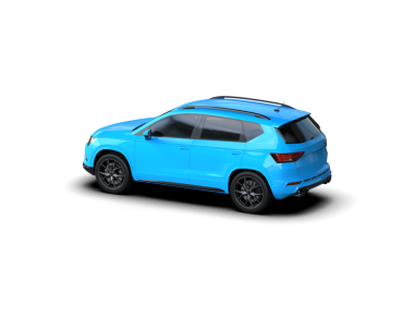 Araba arka planda izole. 3D görüntüleme - illüstrasyon