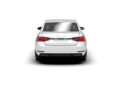 araba beyaz arkaplanda izole edildi. 3d görüntüleme - illüstrasyon