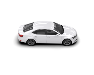 modern araba beyaz arka planda izole edildi. 3 boyutlu çizim - illüstrasyon