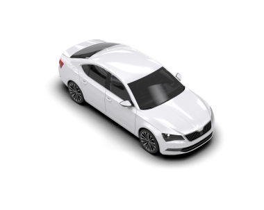 3 boyutlu bir marka - daha az genel bir sedan.