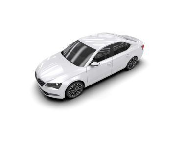 araba beyaz arkaplanda izole edildi