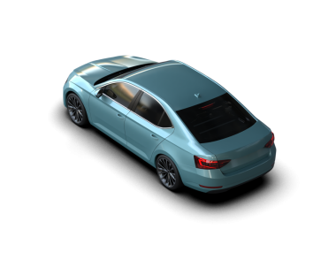 3 boyutlu bir araba.