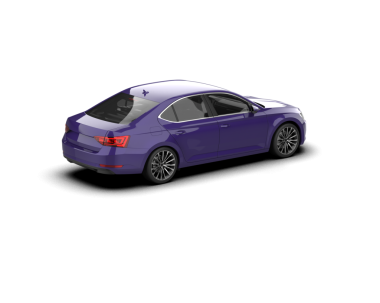 Beyaz arka planda modern bir araba. 3d illüstrasyon