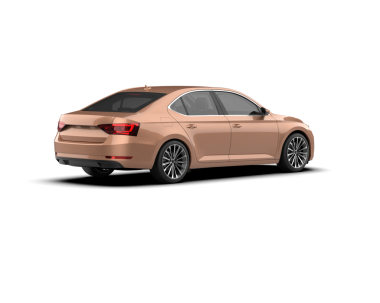 Beyaz arka planda lüks bir araba.