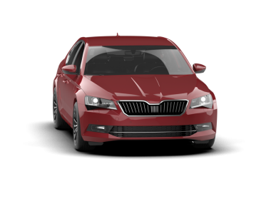 Arka planda lüks bir araba var. 3D görüntüleme - illüstrasyon