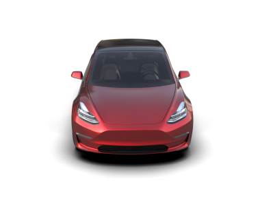 modern kırmızı elektrikli araba beyaz üzerine izole