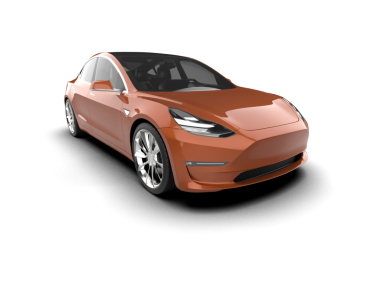 Modern araba. 3d oluşturma.