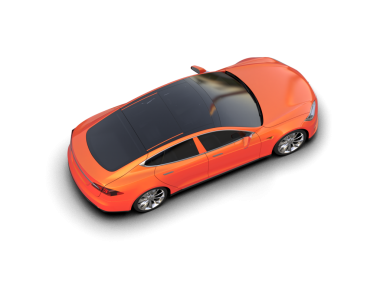 beyaz arkaplanda izole edilmiş bir araba