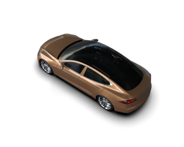 modern araba beyaz arkaplanda izole edildi