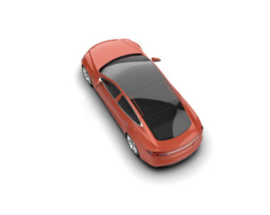 beyaz arkaplanda modern araba