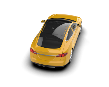 Modern araba beyazda izole edilmiş. 3 Boyutlu Hazırlama -