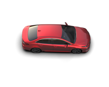 modern araba kırpma yolu ve gölgesi olan siyah bir arkaplanda izole edildi