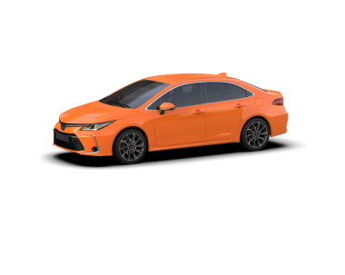 beyaz arkaplanda gerçekçi bir araba