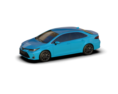 Beyaz arkaplandaki araba.