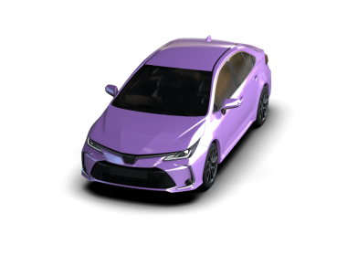 3 boyutlu bir araba.