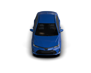 Siyah arka planda mavi lüks araba