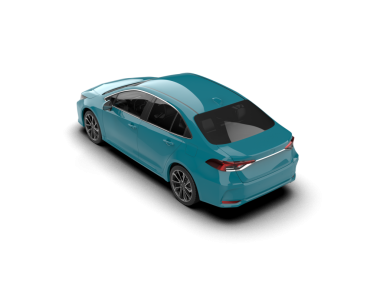 modern araba beyaz arkaplanda izole edildi