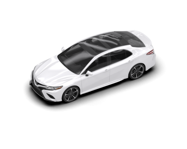 Beyaz arka planda izole edilmiş beyaz modern araba.