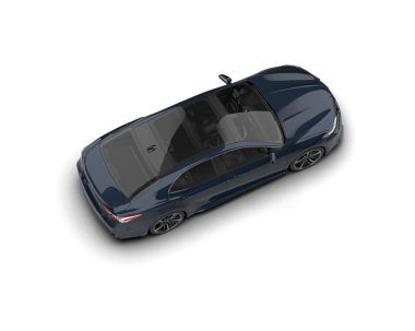 Siyah arka planda izole edilmiş lüks bir araba. 3d illüstrasyon.