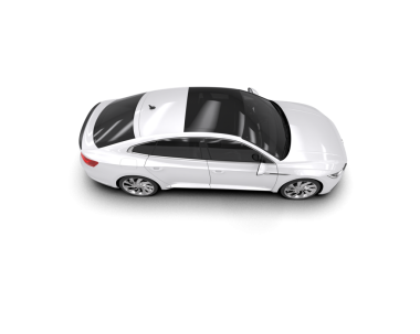 beyaz arkaplanda modern araba