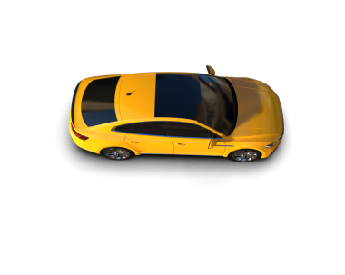 Siyah arkaplanda bir araba