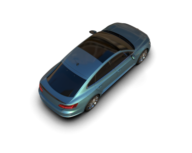 Siyah arka planı olan bir araba, 3 boyutlu illüstrasyon