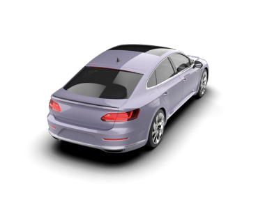 Stüdyoda izole edilmiş 3 boyutlu daha az genel bir konsept araba.